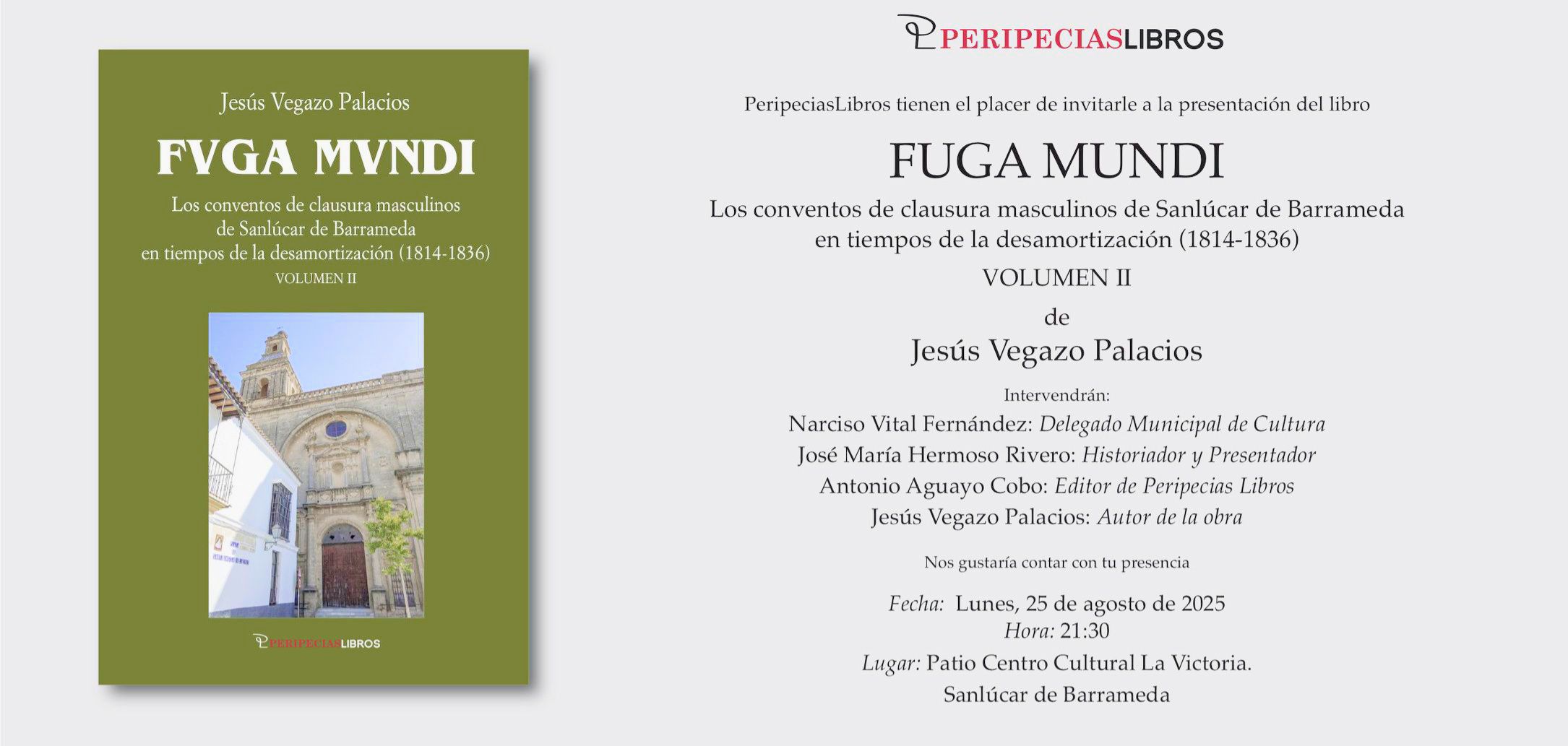 presentacion libro fvga mvndi; jesus vegazo palacios